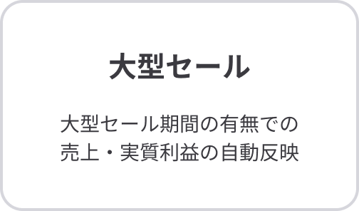 大型セール